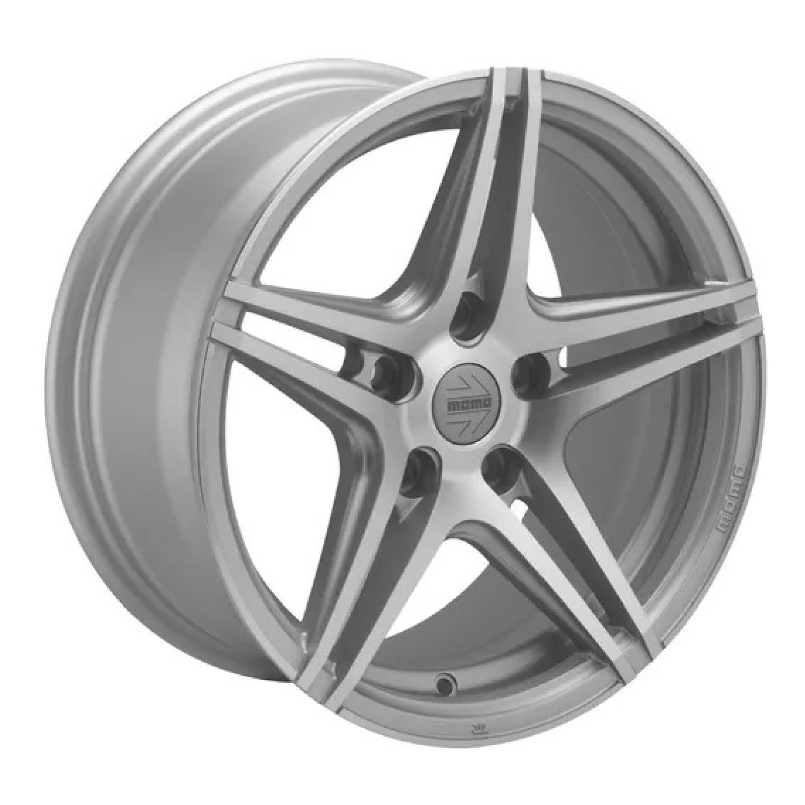 momo 16″ inches Alloy wheels- Mizar Concave (Set of 4)-114.3|5 Holes|28|7.5 Matt Silver Diamond Cut