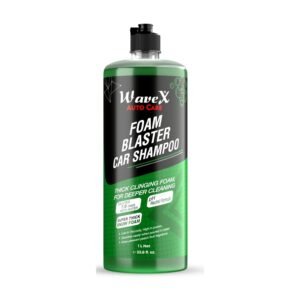 Wavex Foam Wash Car Shampoo Concentrate (1L) pH Neutral, Extreme Suds Snow White Foam, Highly Effective on Dust and Grime