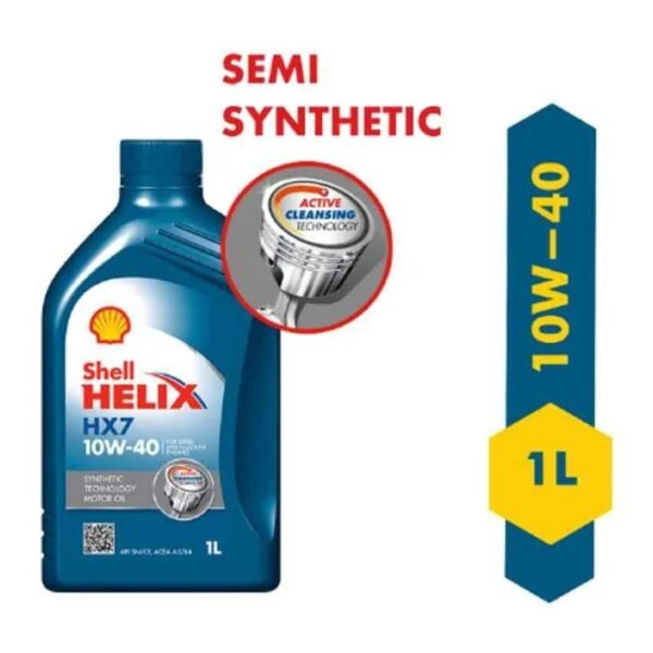 Shell 1L Helix HX7 10W-40 API SN Semi Synthetic Engine Oil