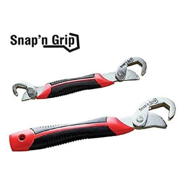 AOW Multi-Function Universal Quick Snap'N Grip Adjustable Wrench Spanner (Pack of 2) S-4
