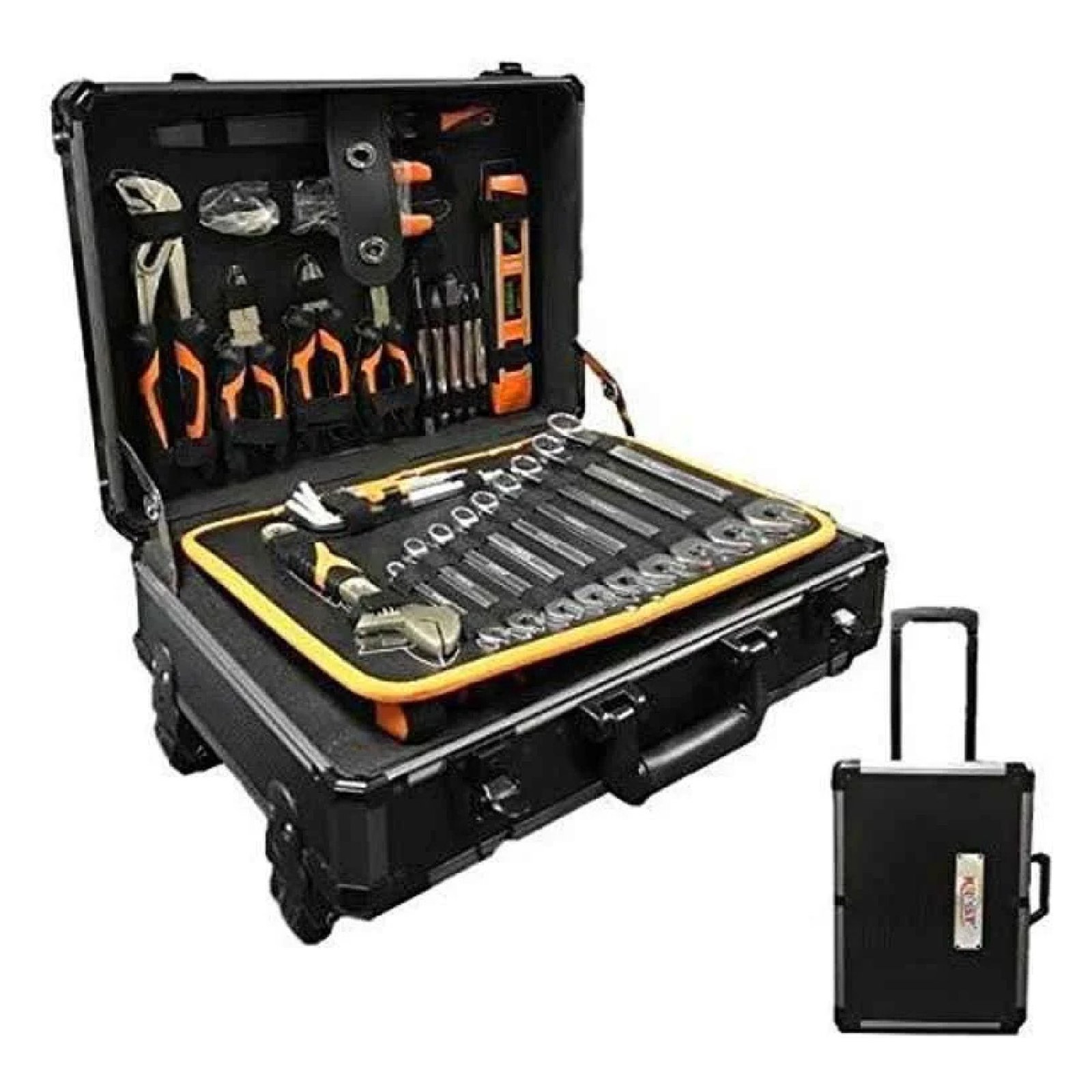 Krost 161 Pcs Aluminium Trolley Type Garage Tool Set