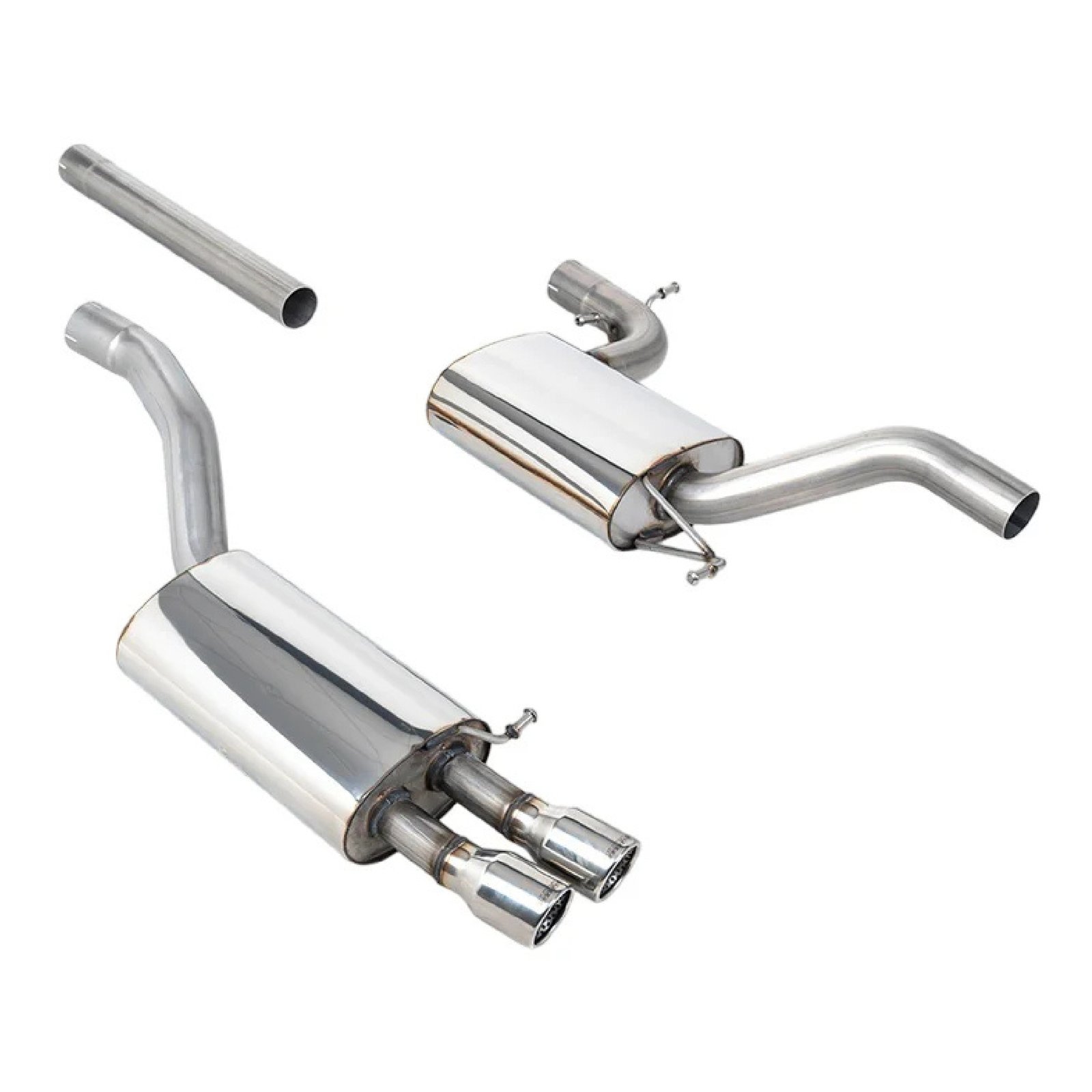 Milltek Cat Back Exhaust Skoda Octavia vRS 2.0T FSi 06-10