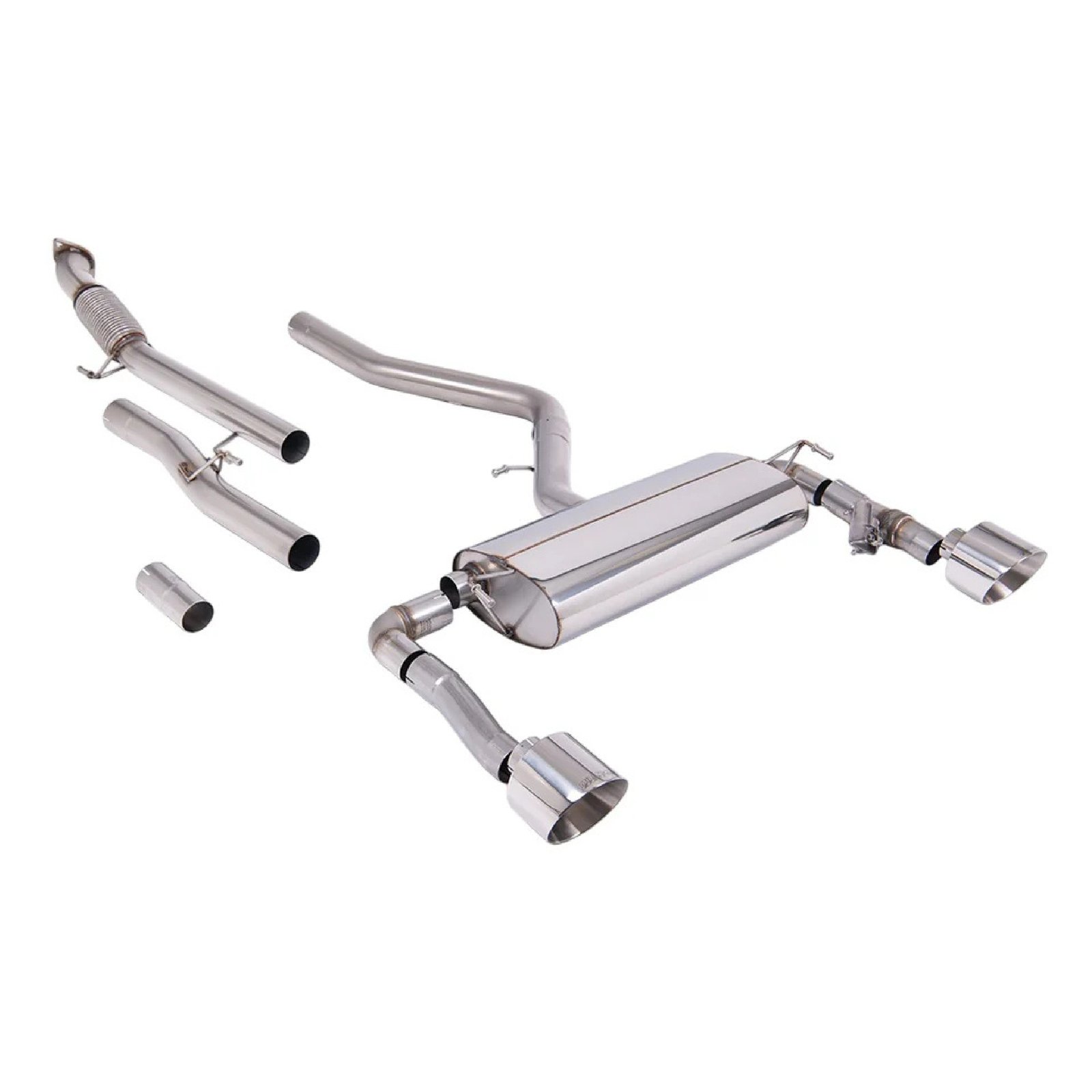 Milltek Cat Back Exhaust Hyundai / Kia Kona N 2.0 Turbo 275hp (Non OPF/GPF Models) 22-25
